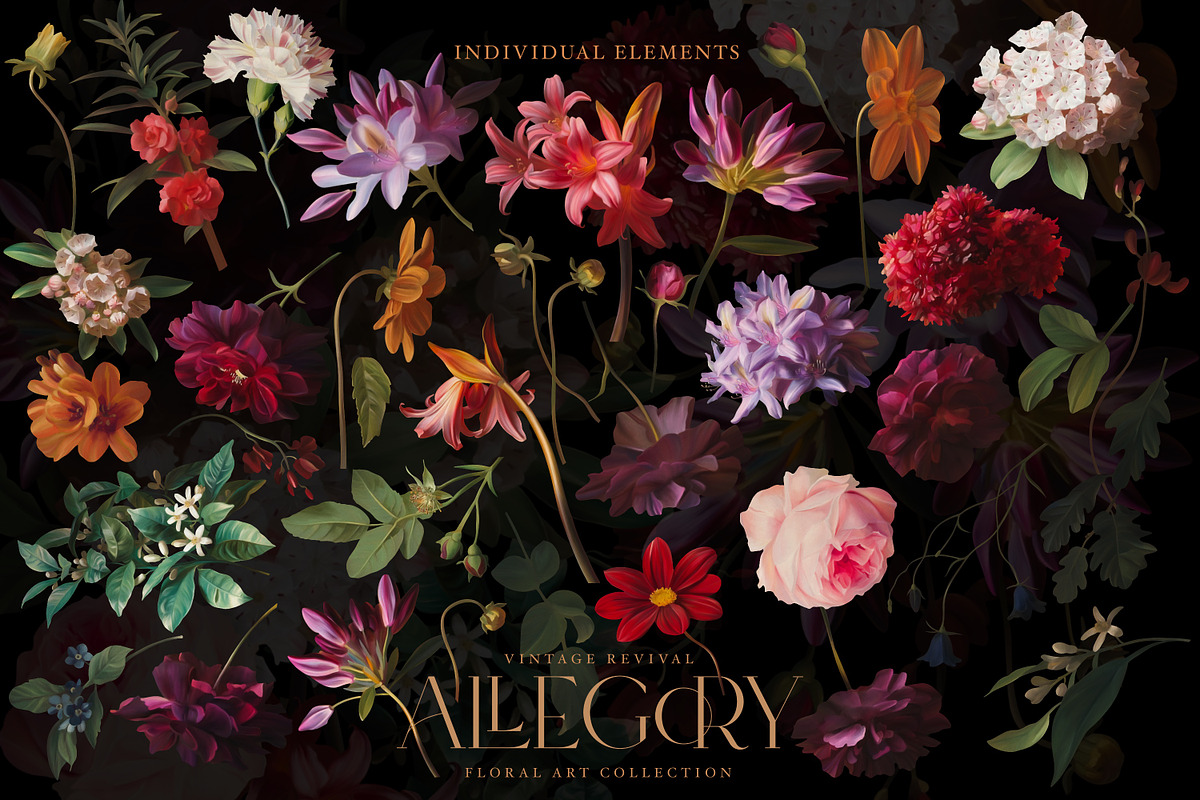 Antique Floral Art Collection, a Decorative Illustration by Eclectic Anthology (Photo 12 of 17)