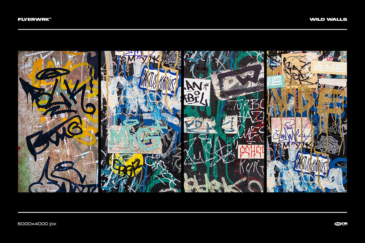 Wild Walls - Urban Backgrounds, a Background Graphic by FLYERWRK (Photo 2 of 8)