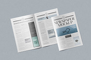 Tabloid Size Newspaper Mockup, a Product Mockup by PixelVoyager (Thumbnail 6 of 7)
