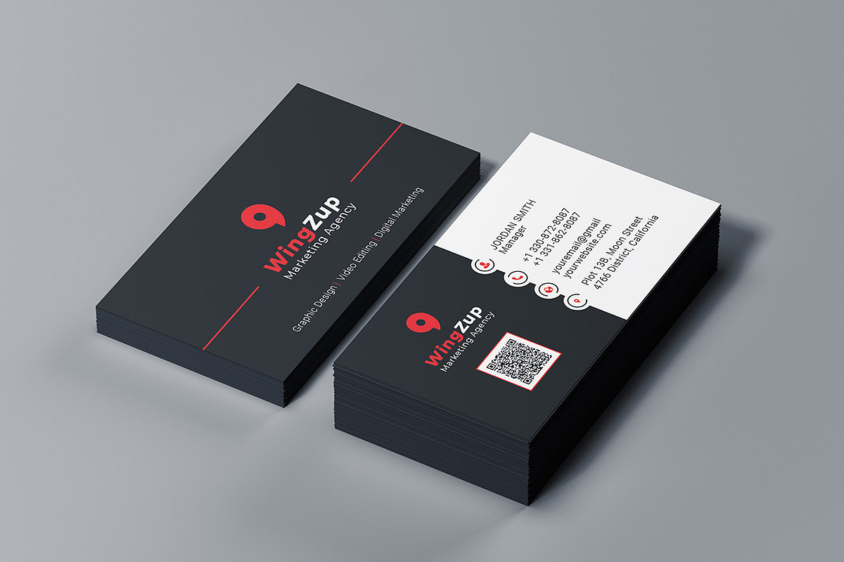 Modern Corporate Business Card, a Business Card Template by Saman Osama (Photo 3 of 5)