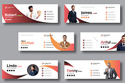 Corporate Email Signature Design, a Social Media Template by MightyDesign (Thumbnail 1 of 5)
