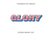 Striped 3D Retro Text Effect, a Templates & Theme by studiogstock (Thumbnail 1 of 2)