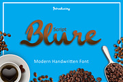 BLURE Script, a Script Font by futureisyesterday (Thumbnail 1 of 5)