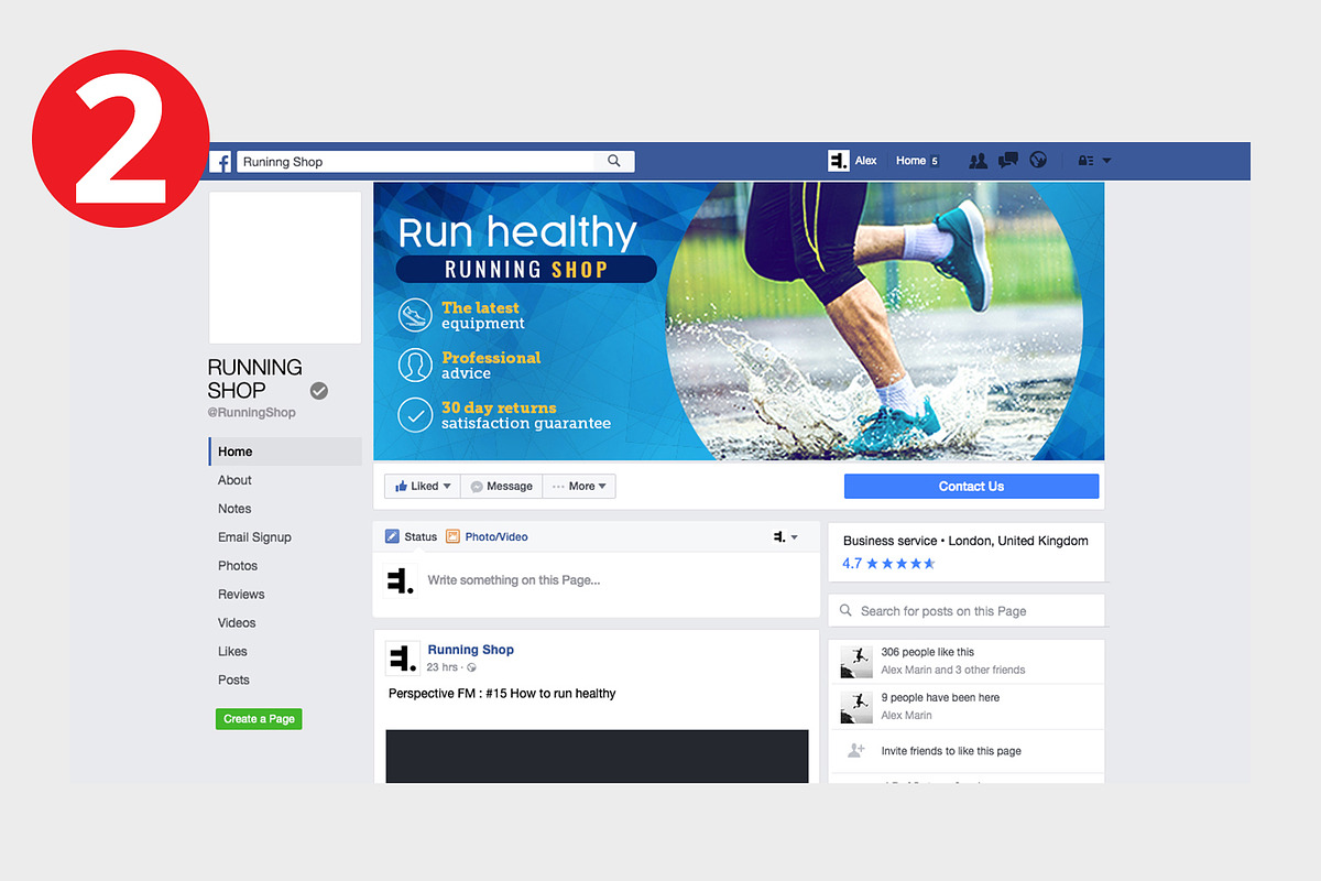Facebook Cover Pack Sport Running, a Social Media Template by Malst (Photo 3 of 4)