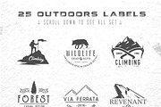 25 Outdoor vintage labels., an Animal Illustration by Red Monkey (Thumbnail 2 of 2)