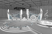 TV Studio Entertainment Set 1, an Architecture 3D Model by akerStudio (Thumbnail 5 of 26)
