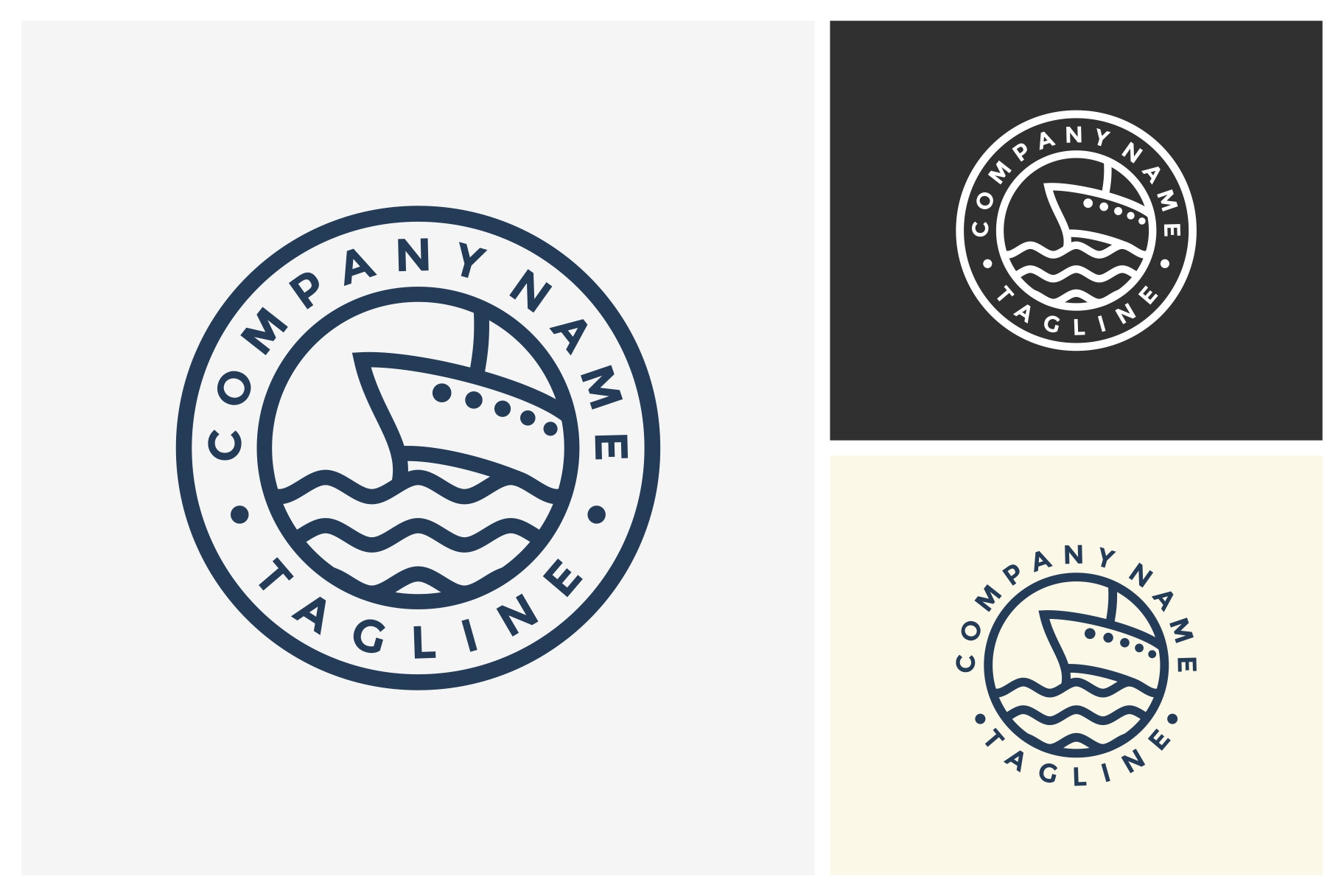 Ship logo vector, Cruise ship Logo, a Branding & Logo Template by ...