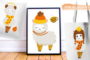 Fall Llama, an Illustration by PrettyBundles (Thumbnail 5 of 5)