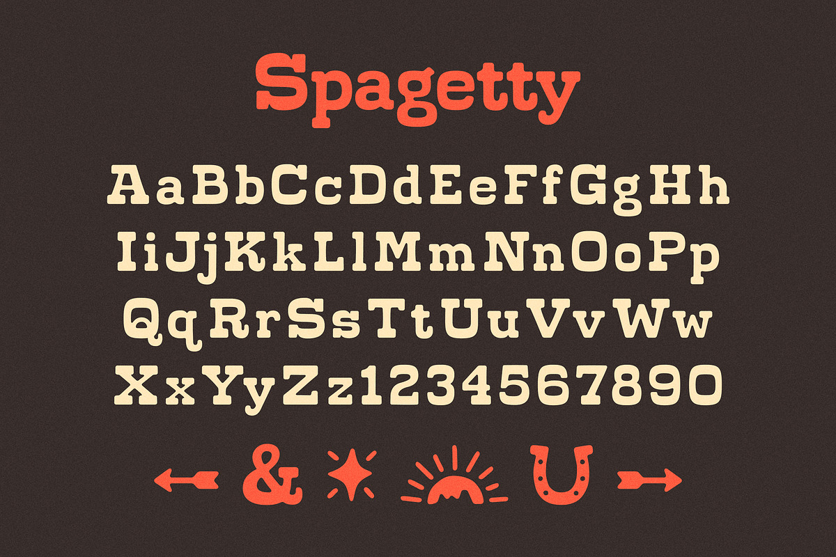 Spagetty — A friendly slab serif, a Slab Serif Font by SimpleBits® (Photo 3 of 6)