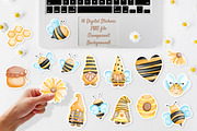 Bee Gnome Watercolor Clipart Bundle, a Person Illustration by Apixsala (Thumbnail 8 of 18)