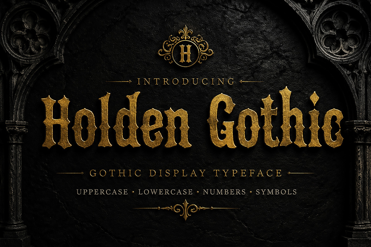 Holden Gothic – Blackletter Typeface, a Blackletter Font by Wow Magic (Photo 3 of 4)