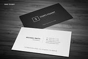 Simple Individual Business Cards, a Business Card Template by Galaxiya (Thumbnail 4 of 10)