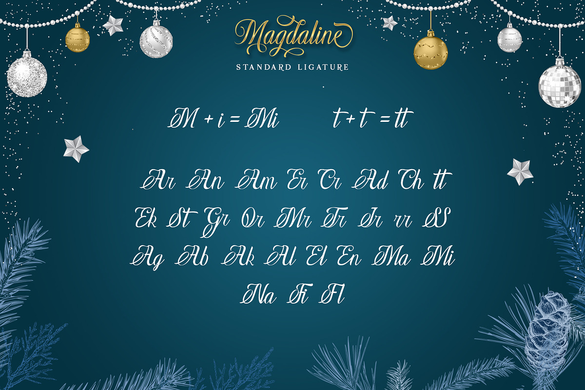 Magdaline, a Script Font by Burntilldead (Photo 9 of 11)