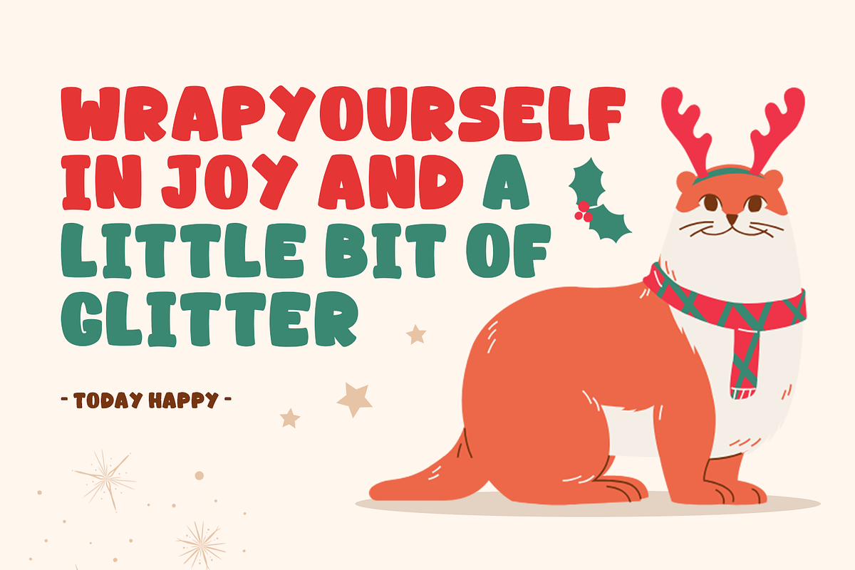 Christmas Font – First Christmas, a Handwritten Font by Mozatype (Photo 3 of 8)