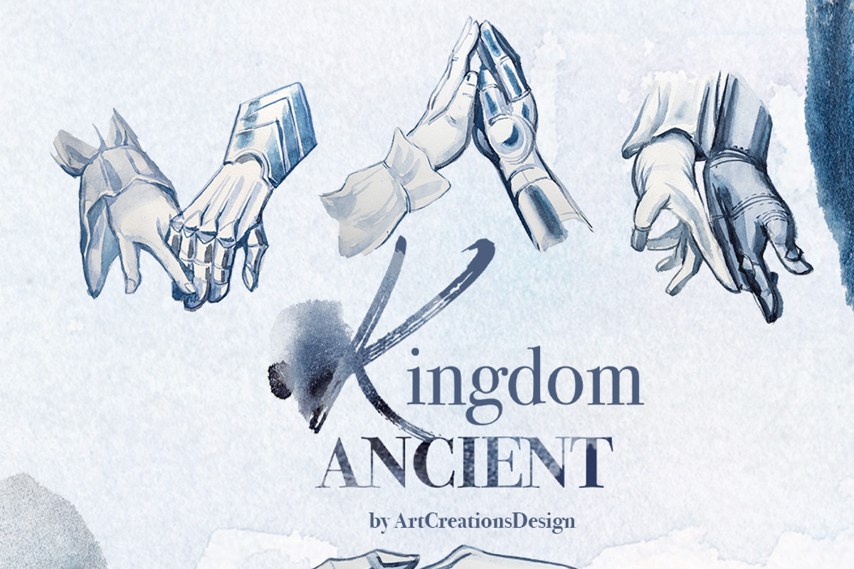 Hand Painted Ancient Kingdom Clipart, an Education Illustration by ArtCreationsDesign (Photo 8 of 11)