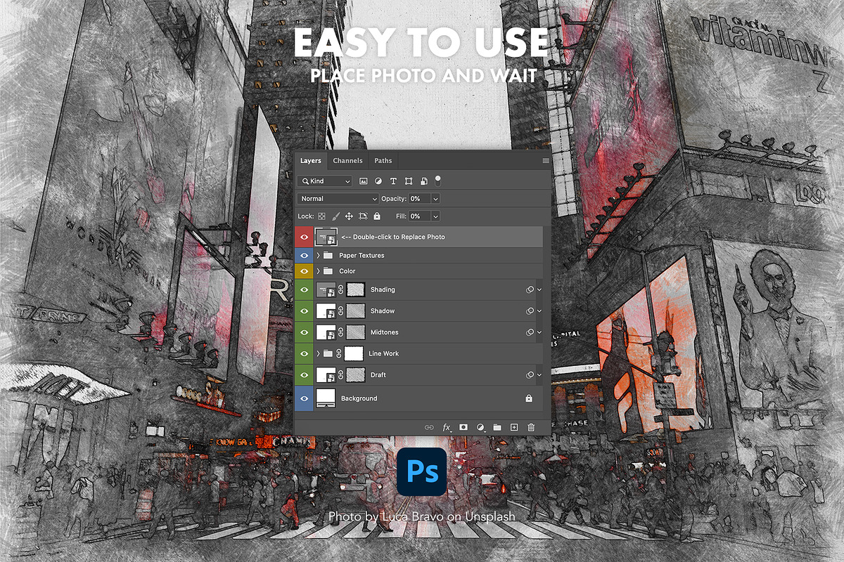 Photoshop Sketch Effect Creator, a Layer Style Add-On by AdeptDept (Photo 11 of 11)