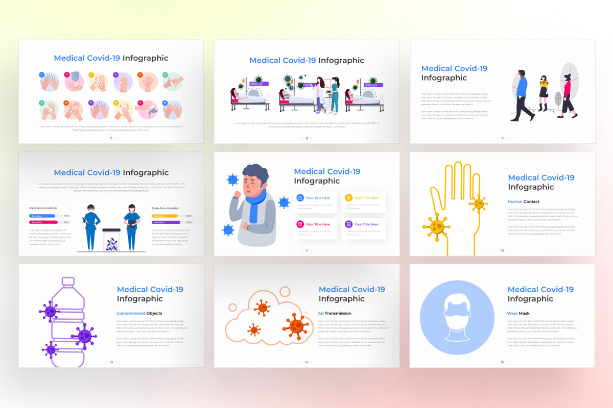 Medical Covid19 PowerPoint Infograph, a Presentation Template by Digitcase x Wealthwells (Photo 3 of 4)