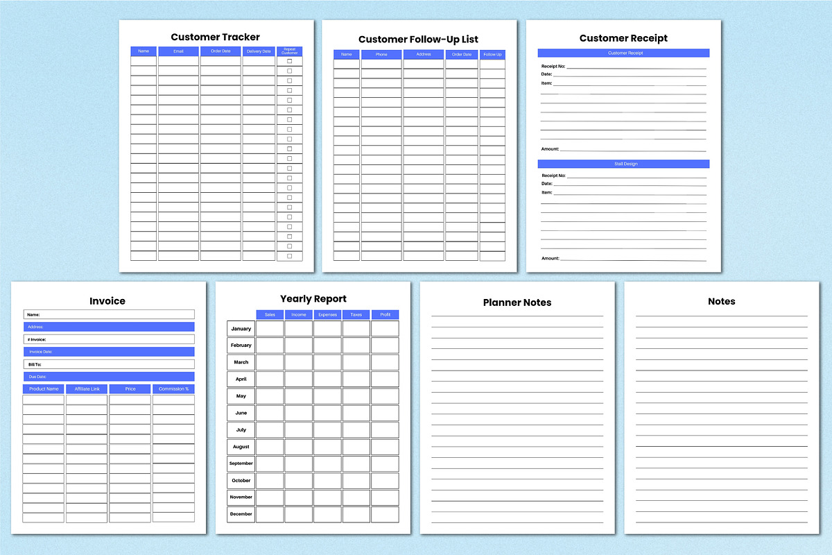 2026 Craft&Handmade Business Planner, a Stationery Template by Shumaya (Photo 6 of 6)