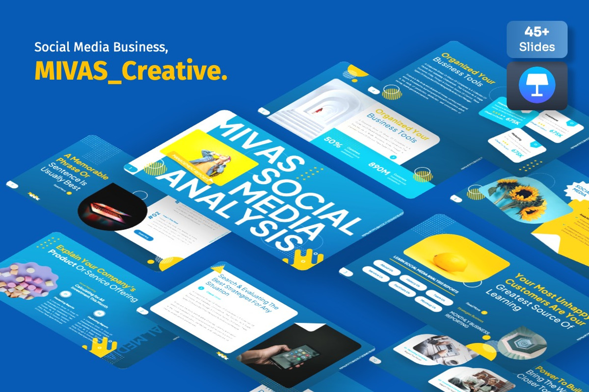 Mivas - Social Media Keynote, a Presentation Template by Dhabee (Photo 1 of 7)