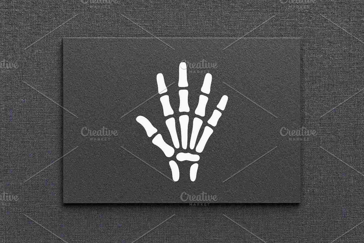 Skeleton Hand Silhouette Vector, an Object Illustration by Vectorium Studio (Photo 4 of 4)