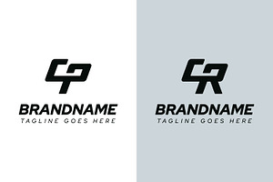 Letters CP CR Dynamic Logo, a Branding & Logo Template by Pray Art Design Studio