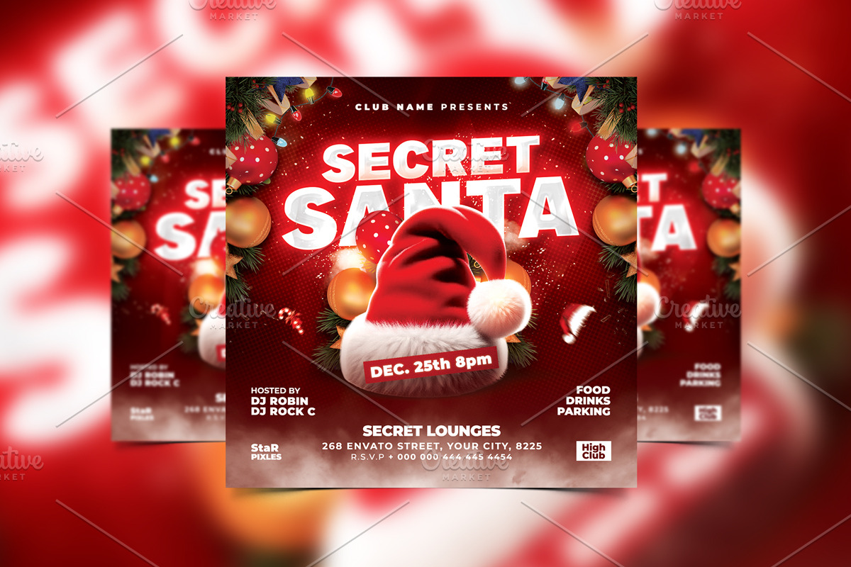 10 Christmas Party Flyer Bundle, a Flyer Template by StarPixles11 (Photo 3 of 12)