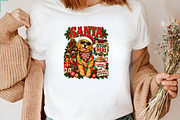 Santa Stop Here Golden Retriever PNG, a Seasonal Illustration by CraftArtStudio (Thumbnail 3 of 4)