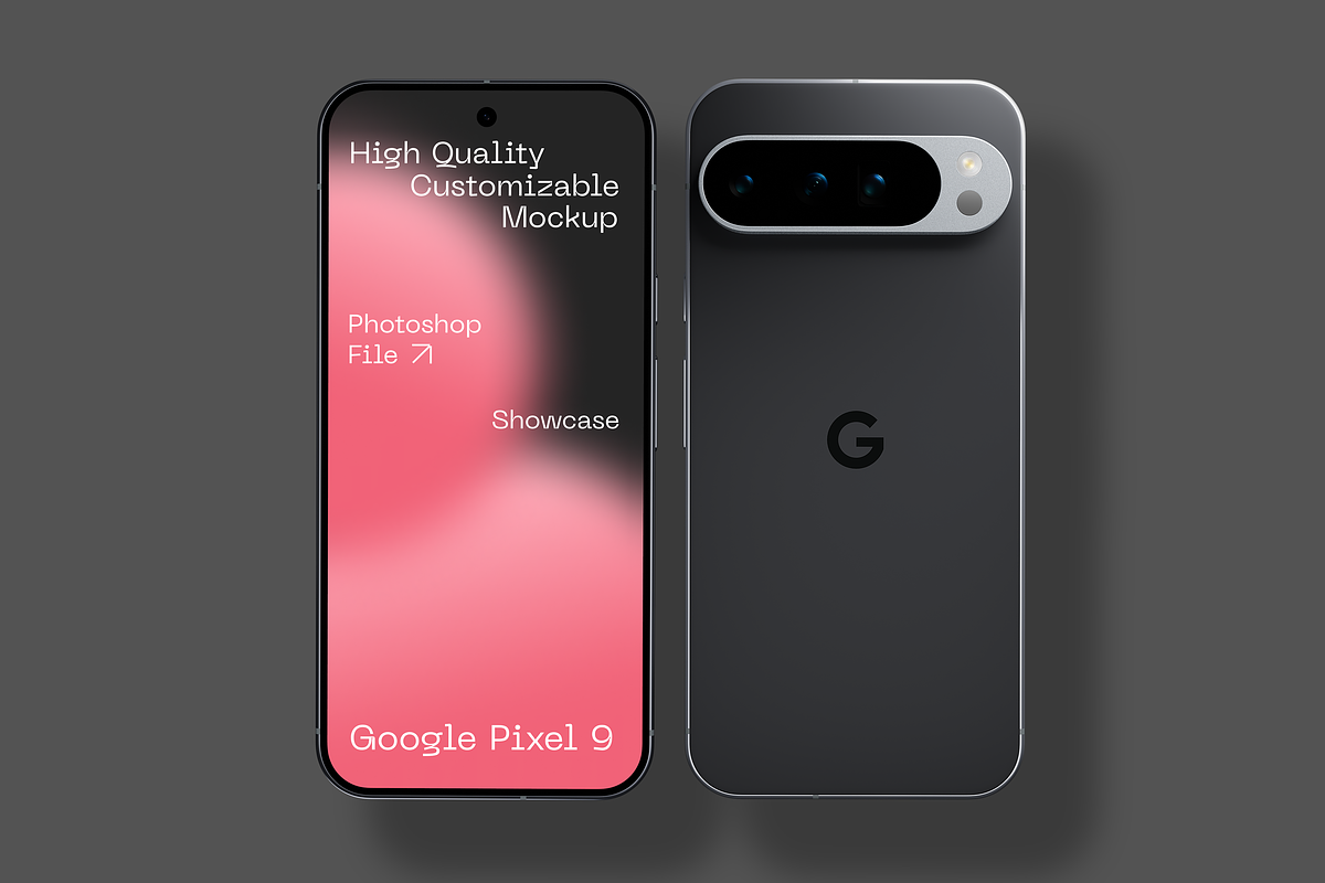 Pixel 9 Smartphone Mockup, a Device Mockup by Mockupdaddy (Photo 7 of 37)