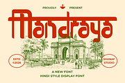 Mandraya Hindi Style Font, a Font by PutraCetol Studio (Thumbnail 1 of 5)