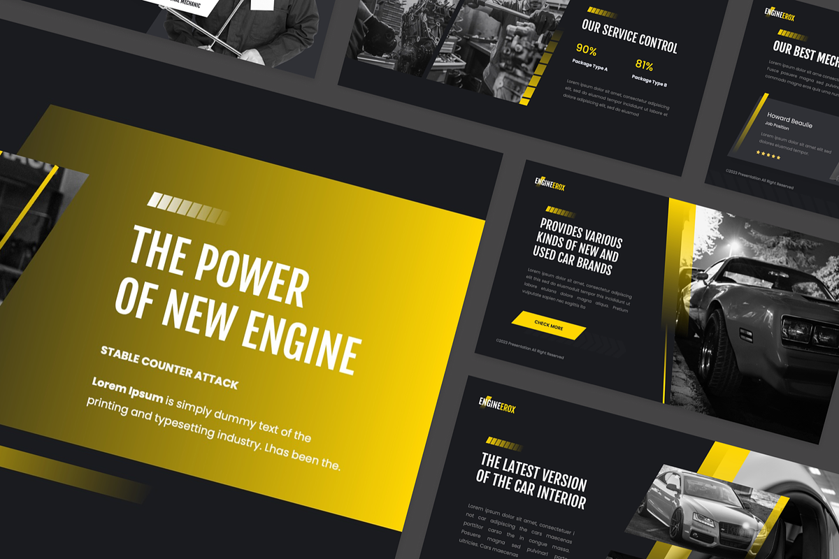 Engineerox - Automotive Powerpoint, a Presentation Template by GraphauseProject (Photo 7 of 7)