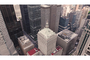 Aerial view of New York City's