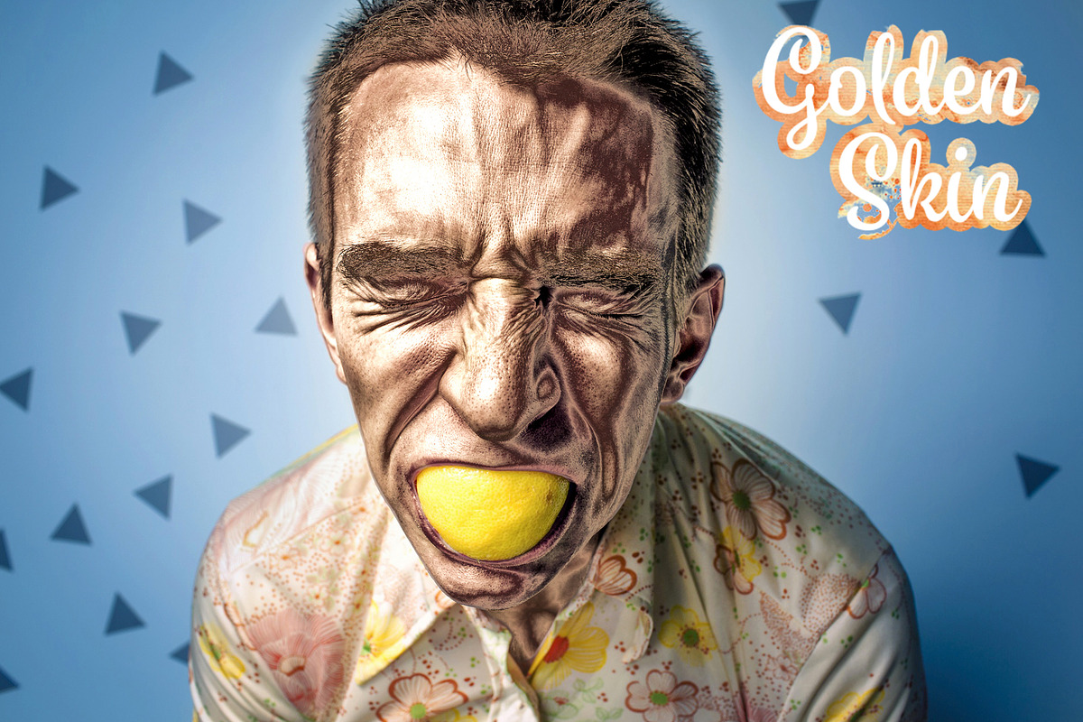 Golden Skin Photoshop Action preview 5