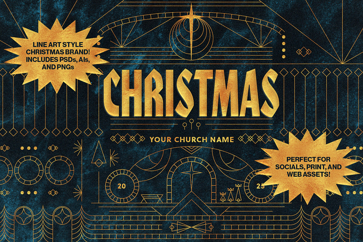 Christmas Sermon Series Graphics, a Graphic by Gloam Creative (Photo 1 of 6)
