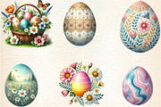 Easter Egg Sublimation Clipart Bundl, an Illustration by DreamArtGraphic (Thumbnail 4 of 5)