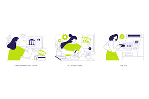 Plastic card holder isolated cartoon, a Finance Illustration by Visual Generation