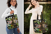 Chamomiles, golden cage and birds, a Pattern Graphic by Matrioshka (Thumbnail 4 of 7)