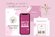 Pink Princess Social Media Templates, a Social Media Template by Marketing Your Brand (Thumbnail 2 of 10)