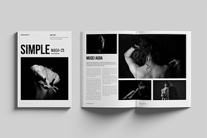 Simple Magazine II Canva Template, a Magazine Template by GoldenGrid Studio