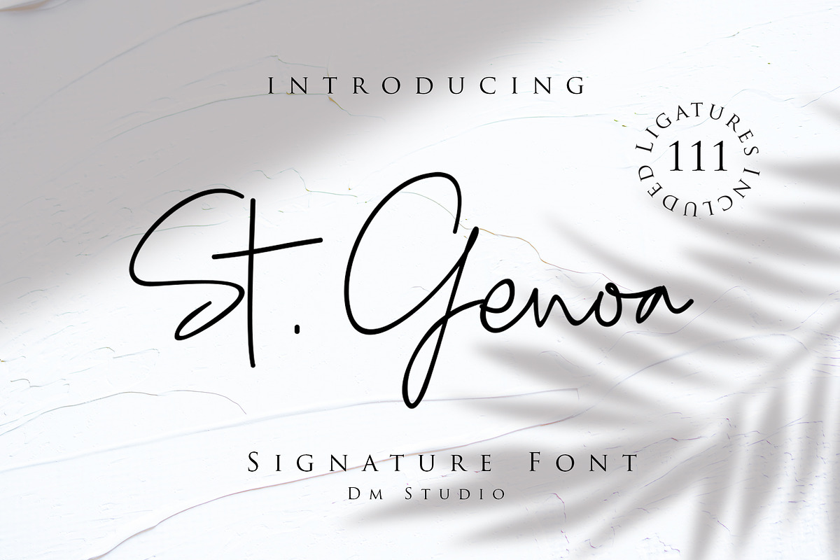 St Genoa - Signature Font