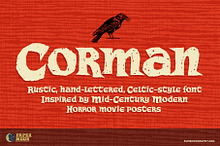 Corman Hand Drawn Celtic Font