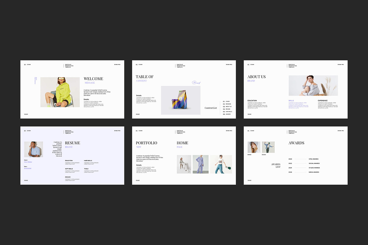 Aver Portfolio Presentation Template, a Presentation Template by SparkPro (Photo 4 of 9)