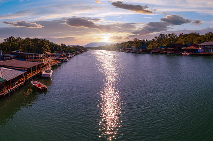 Bojana river delta and Ada Island in Ulcinj, Montenegro, a Nature Photo by YuriyB