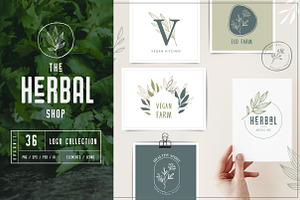 The Herbal Shop, Premade Logos