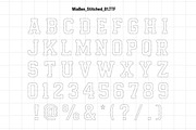 Mia Ben - Varsity Font Canva Frames, a Script Font by Jozoor (Thumbnail 5 of 7)