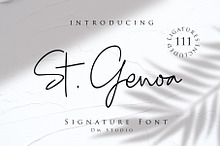 St Genoa - Signature Font