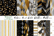 Silver and Gold Glitter Pattern, a Pattern Graphic by CreationArt (Thumbnail 1 of 7)
