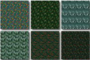 Green Christmas Digital Paper, a Work Illustration by CraftArtStudio (Thumbnail 3 of 4)