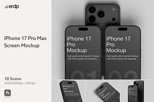 iPhone 17 Pro Max Screen Mockup, an iPhone Mockup by Eka Restu D. Putra