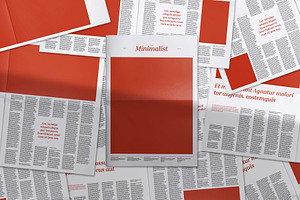 Broadsheet Newspaper Mockup