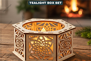 Christmas Tea Light Holder Bundle, a Graphic by AtacanDigital (Thumbnail 3 of 7)